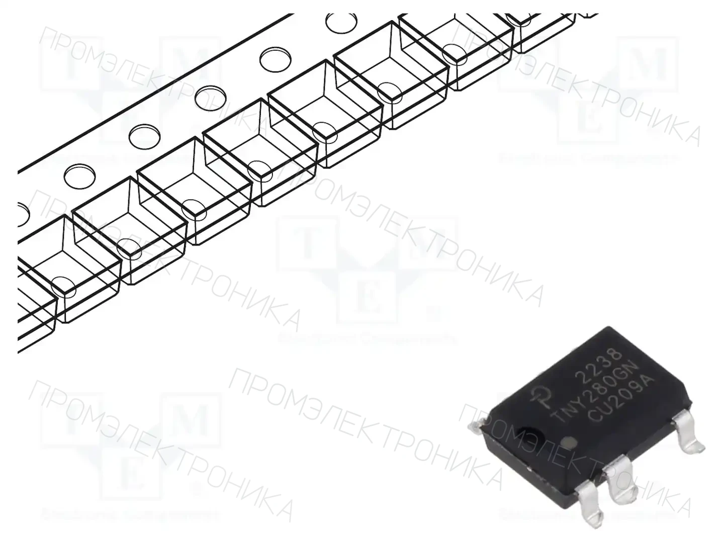POWER INTEGRATIONS TNY280GN-TL — Регуляторы напряжения - микросхемы DC/DC