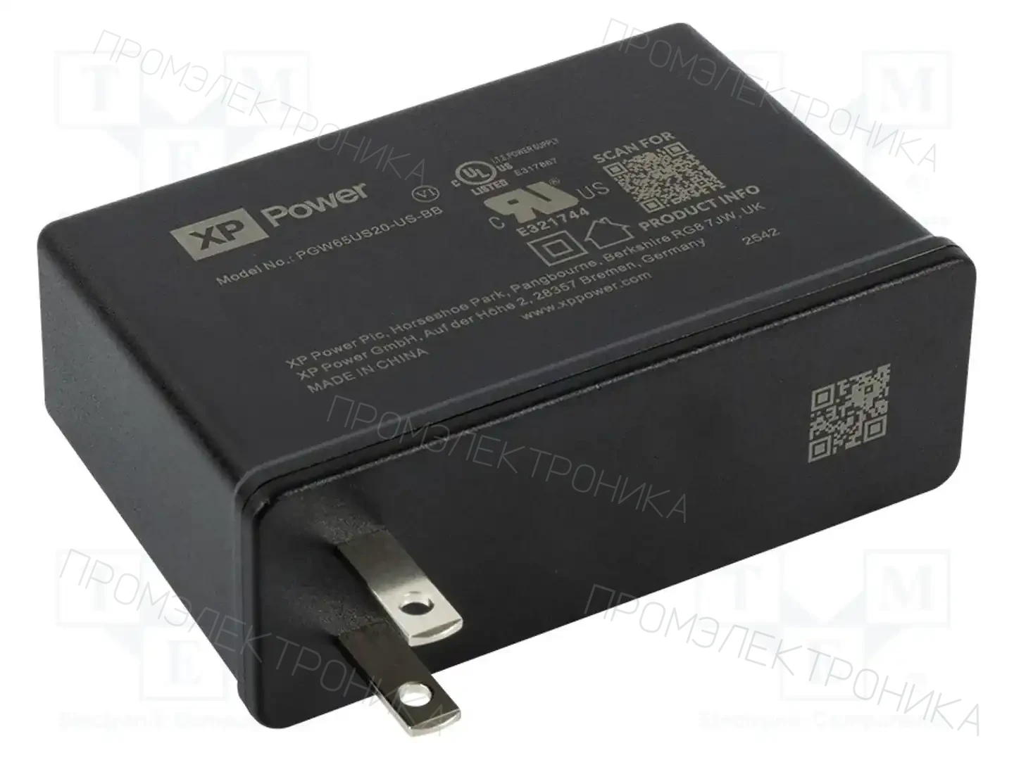 XP POWER PGW65US20-US-BB — Штекерные блоки питания