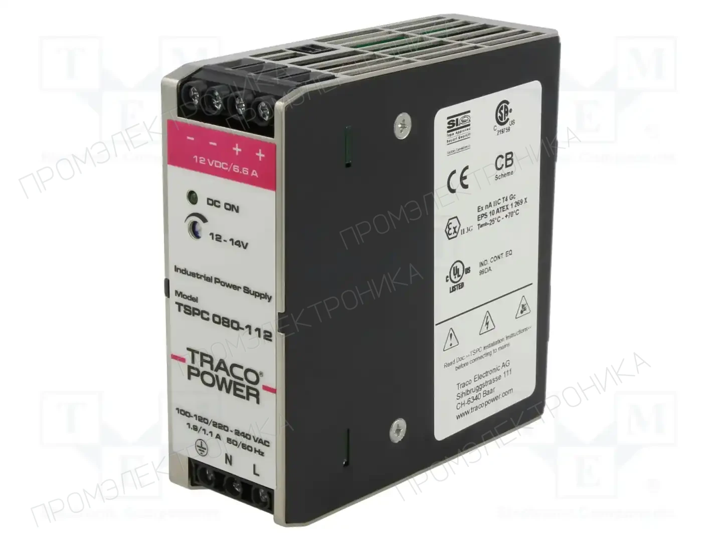 TRACO POWER TSPC 080-112 — Блоки питания на DIN-рейку