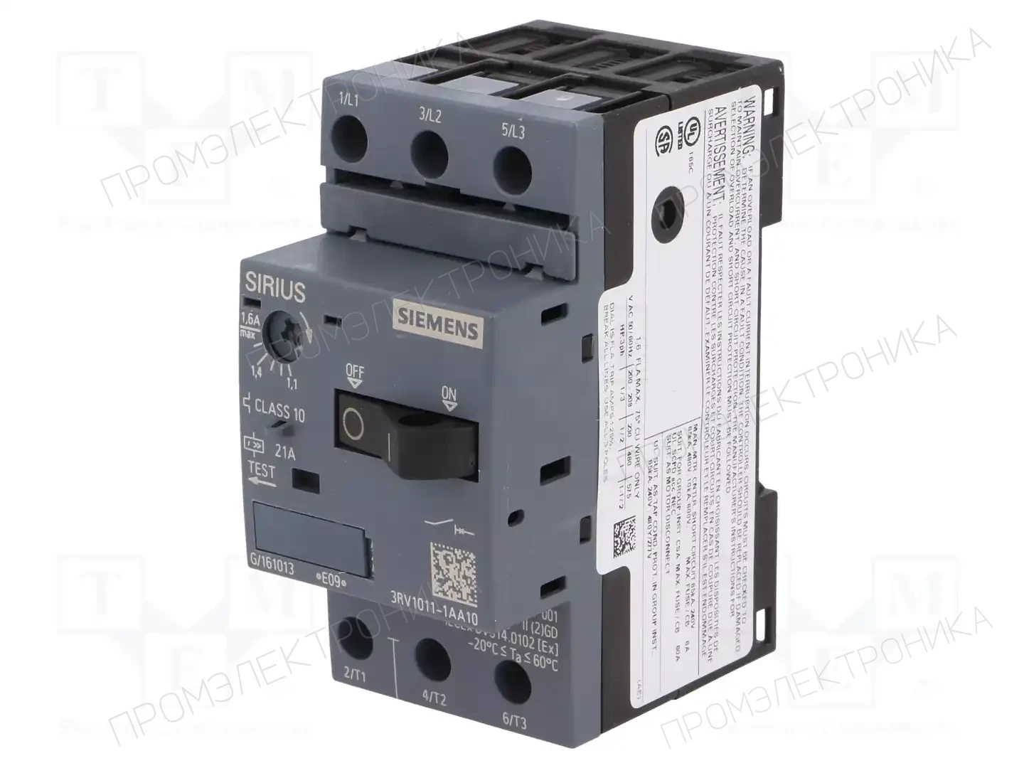 SIEMENS 3RV1011-1AA10 — Выключатели двигательные