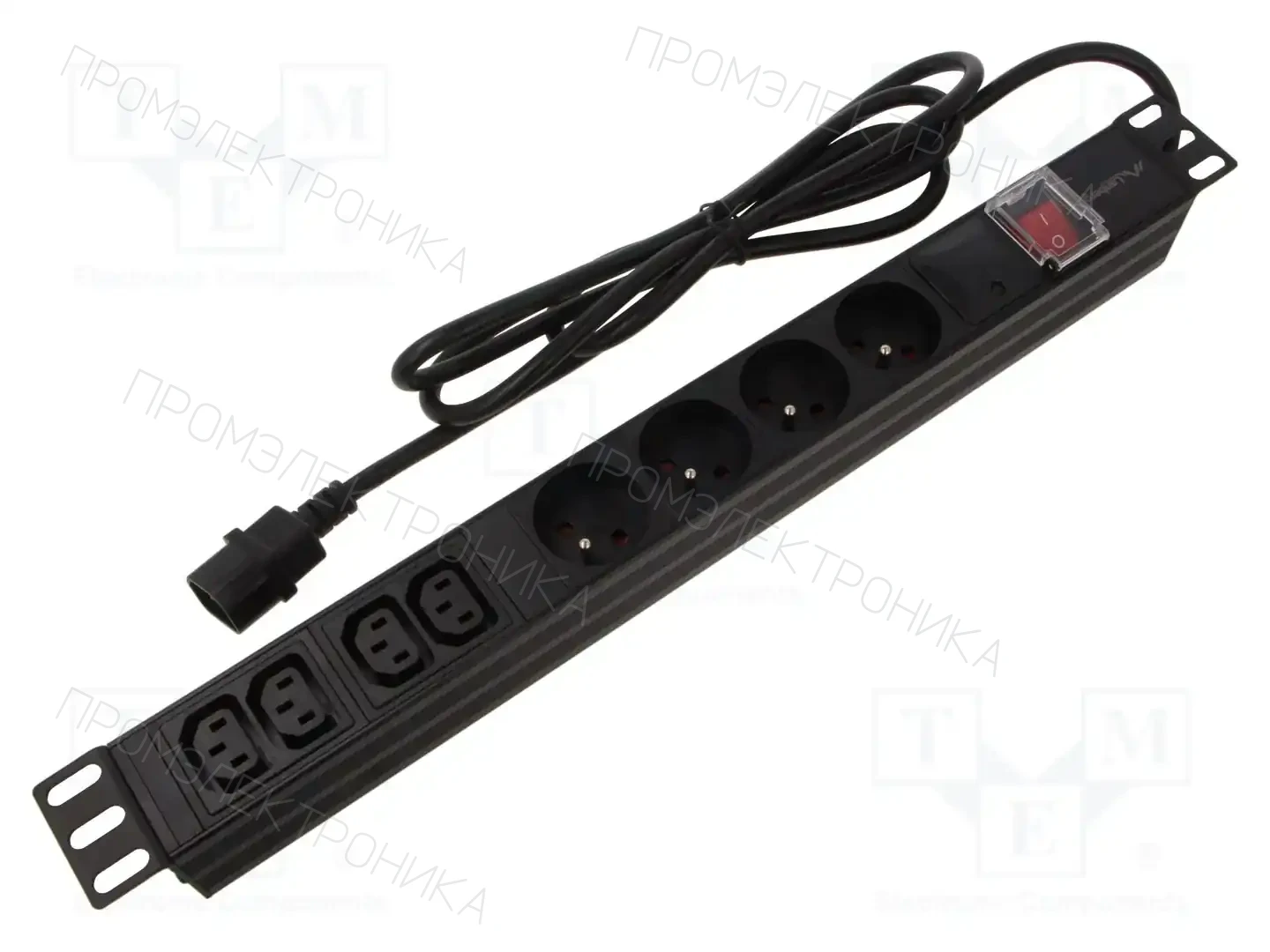 LANBERG PDU-04E04I-0200-IEC-BK — Планки защиты от перенапряжения