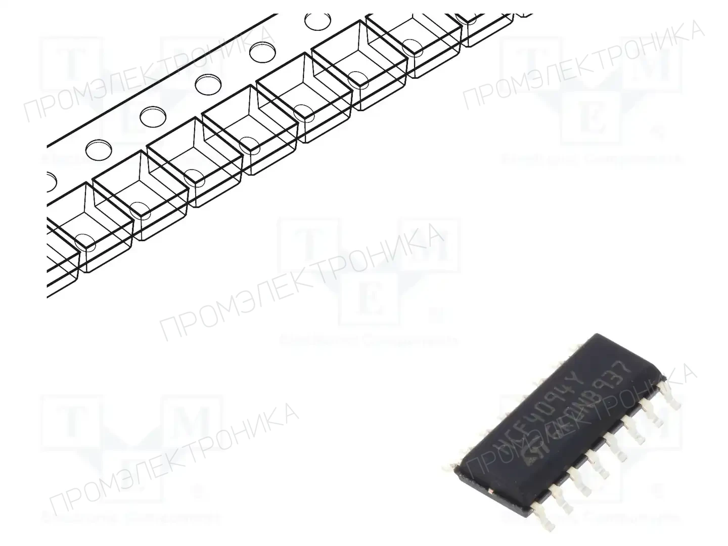 STMicroelectronics HCF4094YM013TR — Сдвигающие регистры