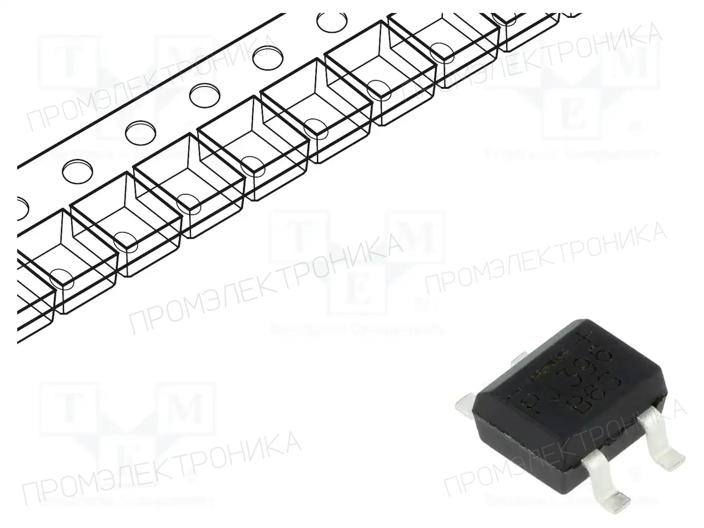 PanJit Semiconductor B6S_R2_00001 — Однофазные мосты диодные SMD/THT
