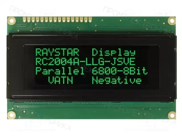 RAYSTAR OPTRONICS RC2004A-LLG-JSVE — Дисплеи LCD буквенно-цифровые