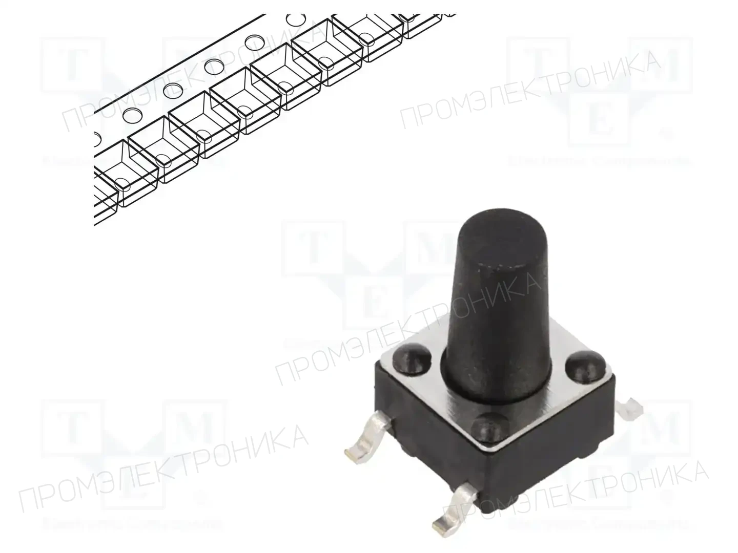 CONNFLY DS1042-03-15KKR16010 — Микропереключатели TACT