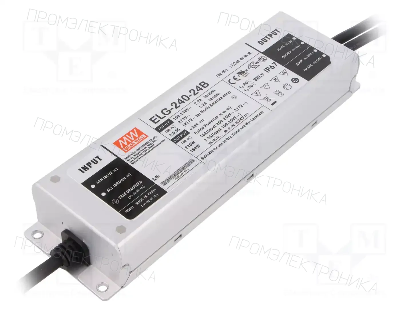 MEAN WELL ELG-240-24B — Блоки питания для LED