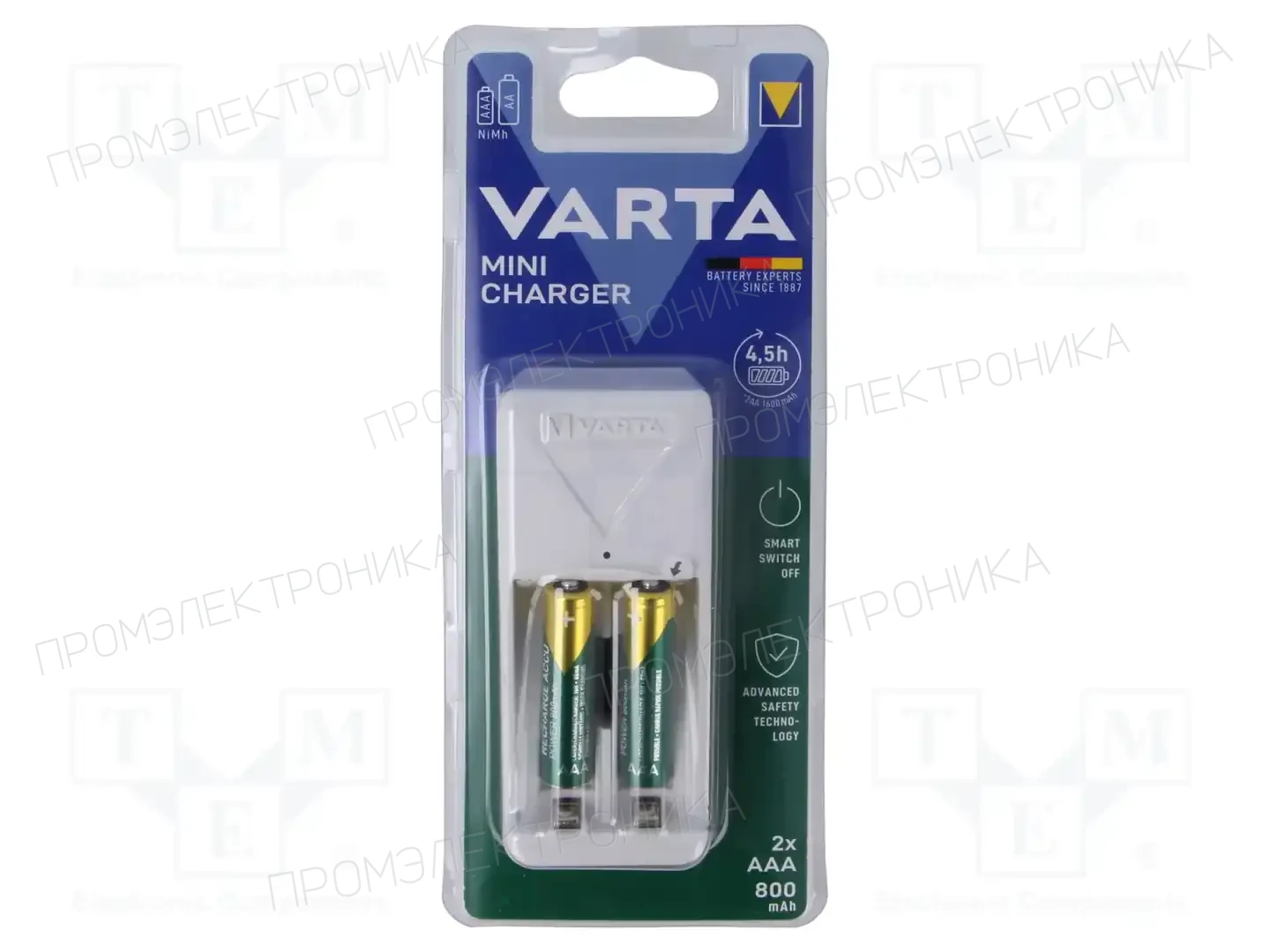 VARTA MINI CHARGER + 2XAAA 800MAH — Зарядные устройства