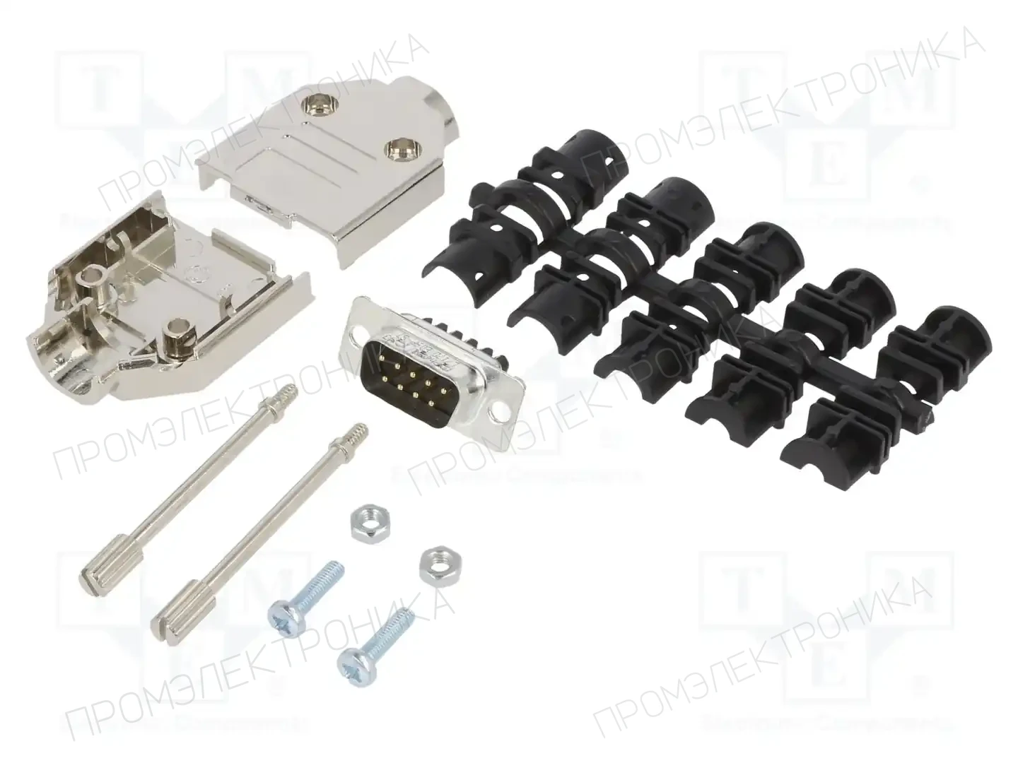 AMPHENOL COMMUNICATIONS SOLUTIONS L17DTPK-M-09+L717DE09PST — Комплектные штекеры D-Sub