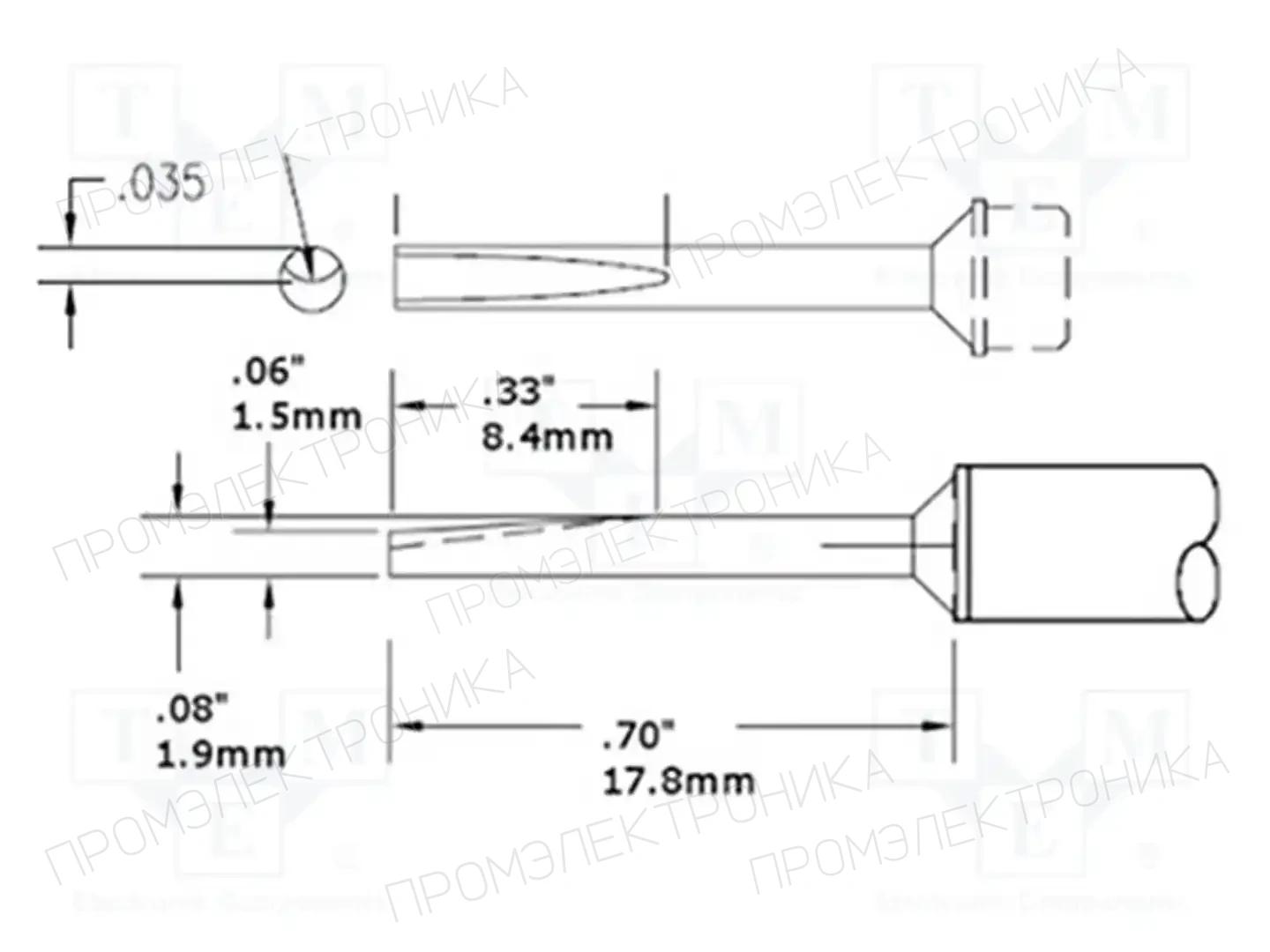 METCAL CVC-7LG1802A — Жала паяльников