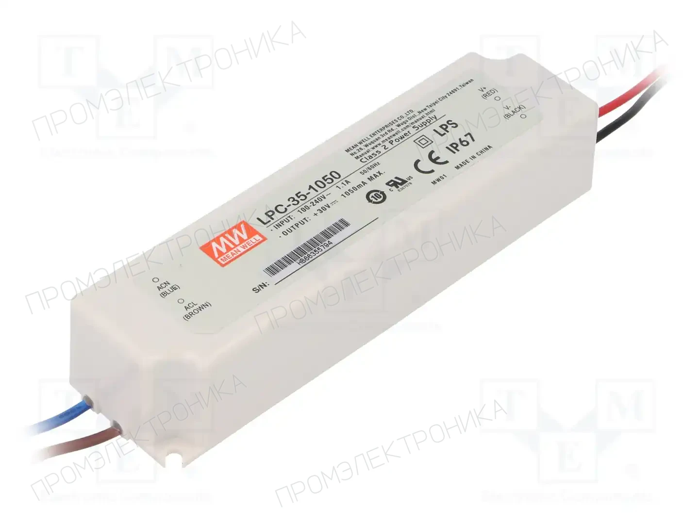 MEAN WELL LPC-35-1050 — Блоки питания для LED
