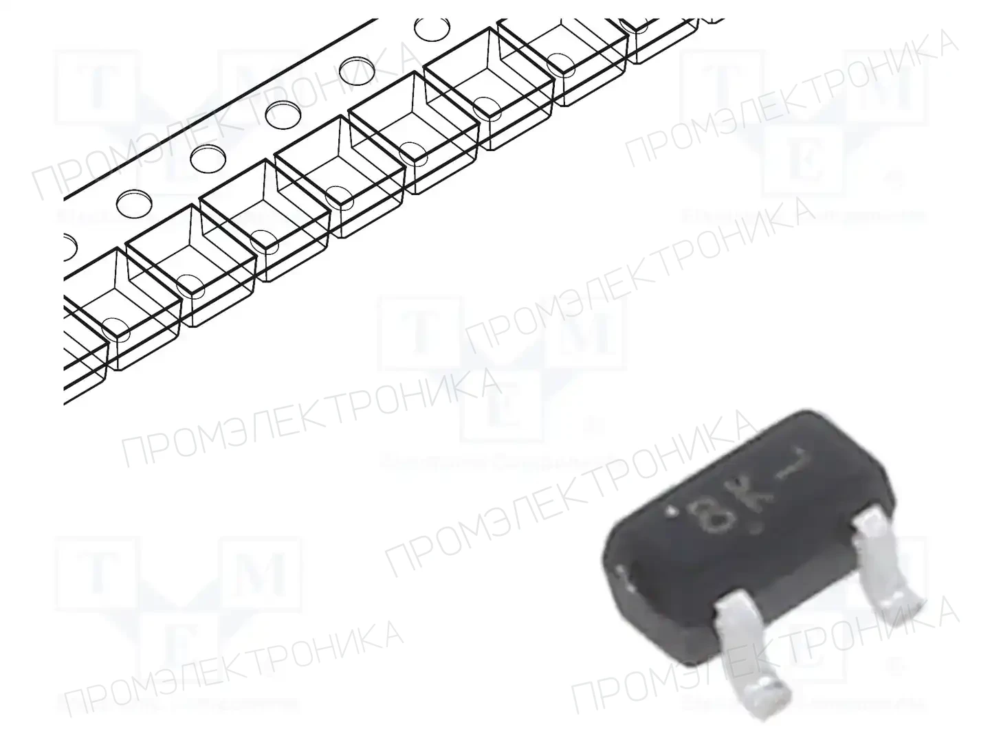 onsemi DTC143ZET1G — Транзисторы NPN SMD