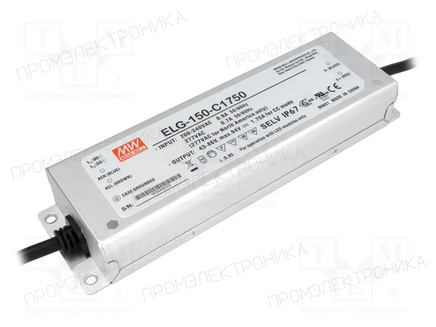 MEAN WELL ELG-150-C1750 — Блоки питания для LED