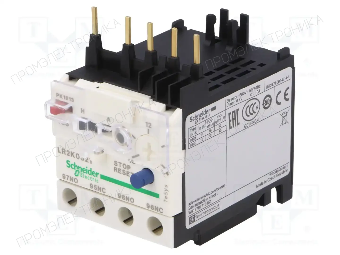 SCHNEIDER ELECTRIC LR2K0321 — Контакторы - дополнительное оборудование