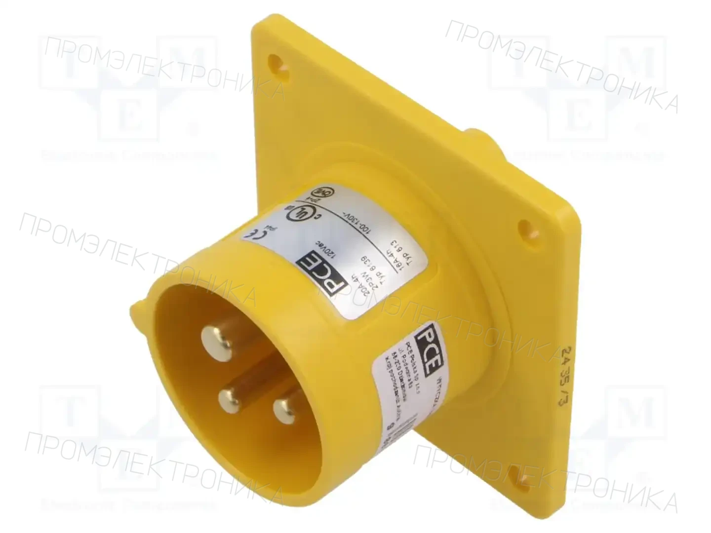 PCE 6139-4 — Многофазные разъемы IEC 60309