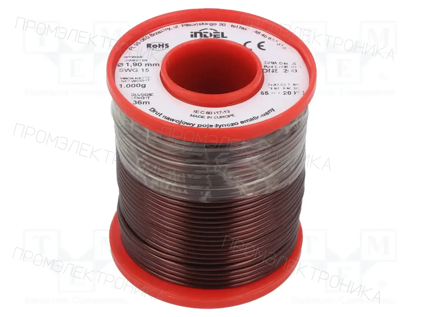 INDEL DNE1,90-1KG — Проволока обмоточная