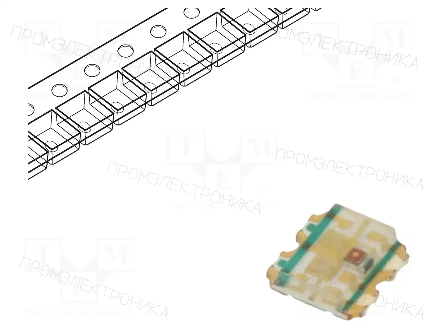 EVERLIGHT 19-337C/RSBHGHC-A88/4T — Светодиоды SMD цветные