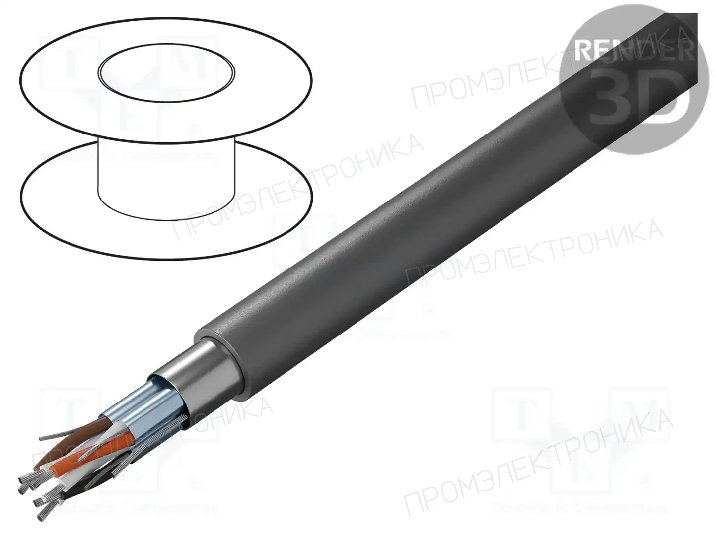 ALPHA WIRE 78202 SL001 — Провода многожильные экранированные