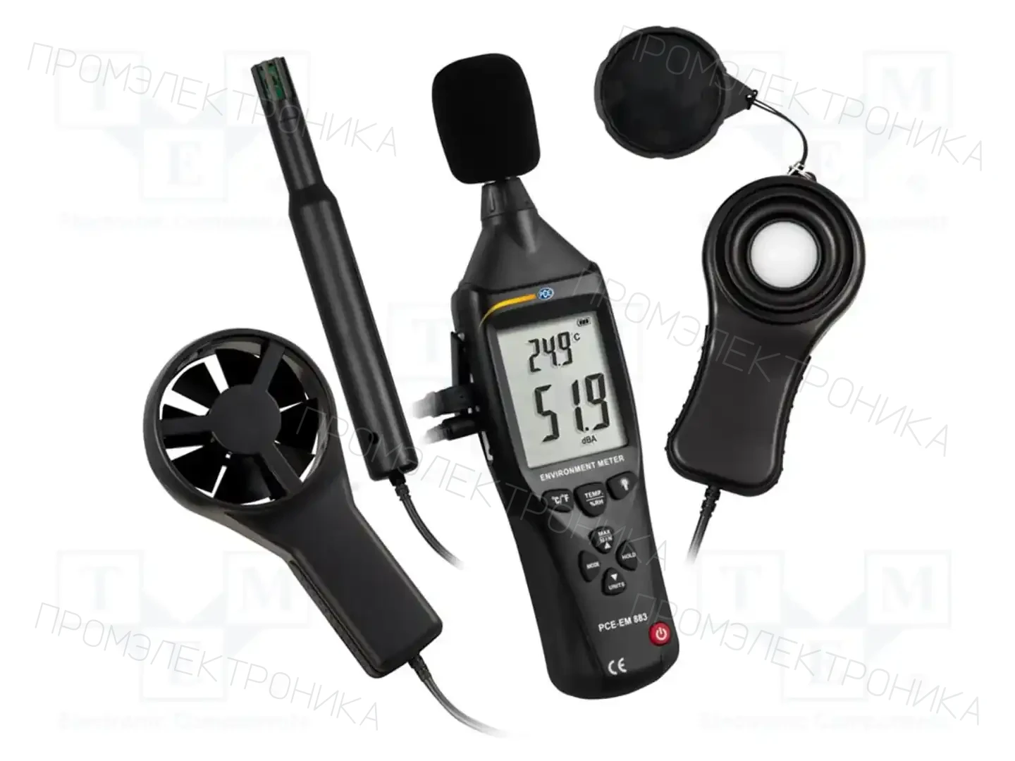PCE INSTRUMENTS PCE-EM 883 — Анемометры и термоанемометры