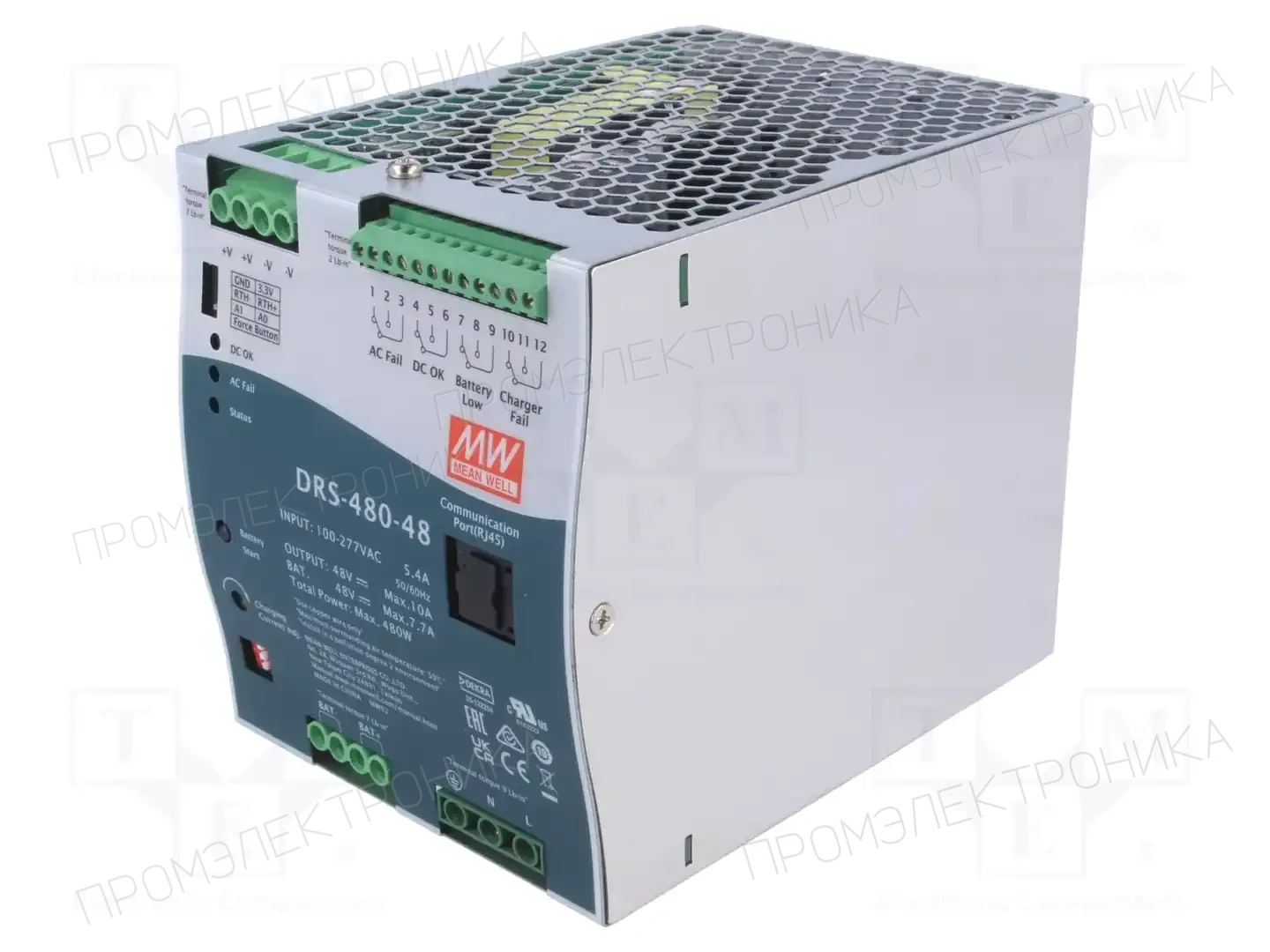 MEAN WELL DRS-480-48 — Блоки питания на DIN-рейку