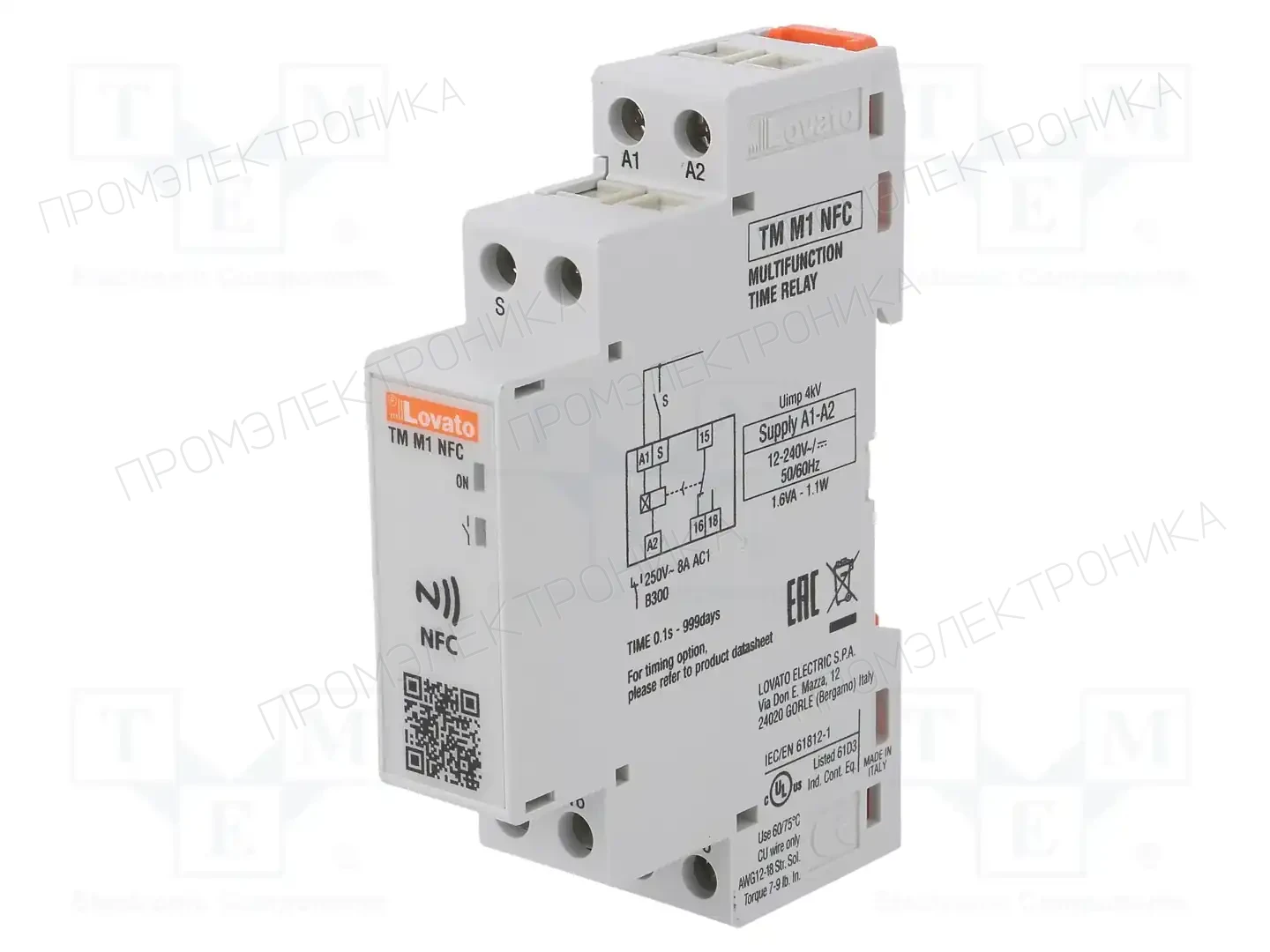 LOVATO ELECTRIC TMM1NFC — Временные аналоговые реле