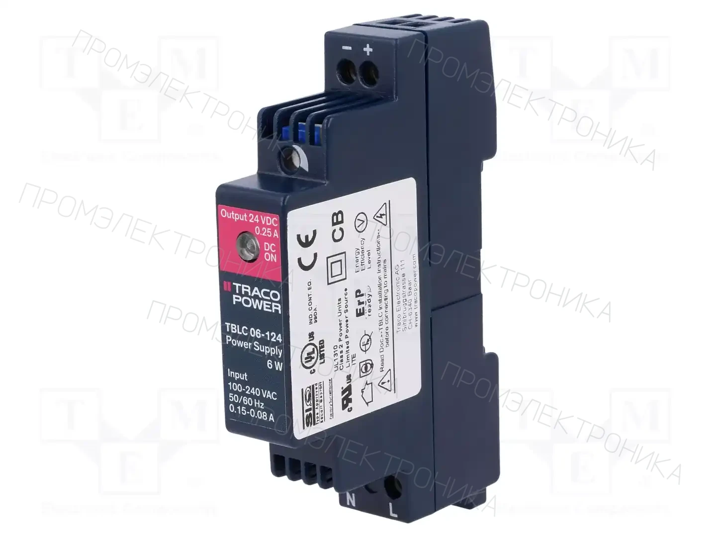 TRACO POWER TBLC 06-124 — Блоки питания на DIN-рейку