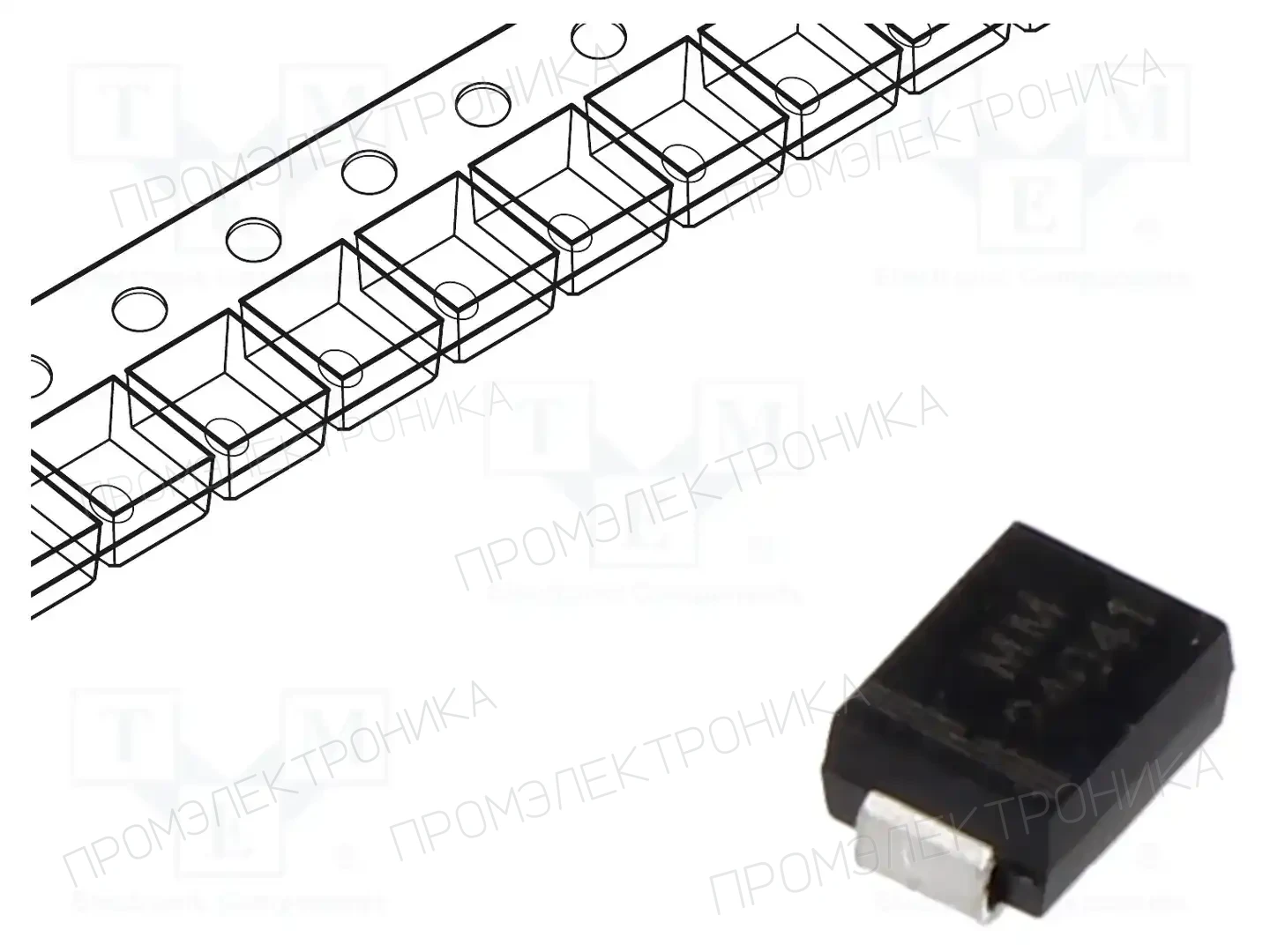 SMC DIODE SOLUTIONS SMBJ33ATR — Диоды TVS SMD однонаправленные
