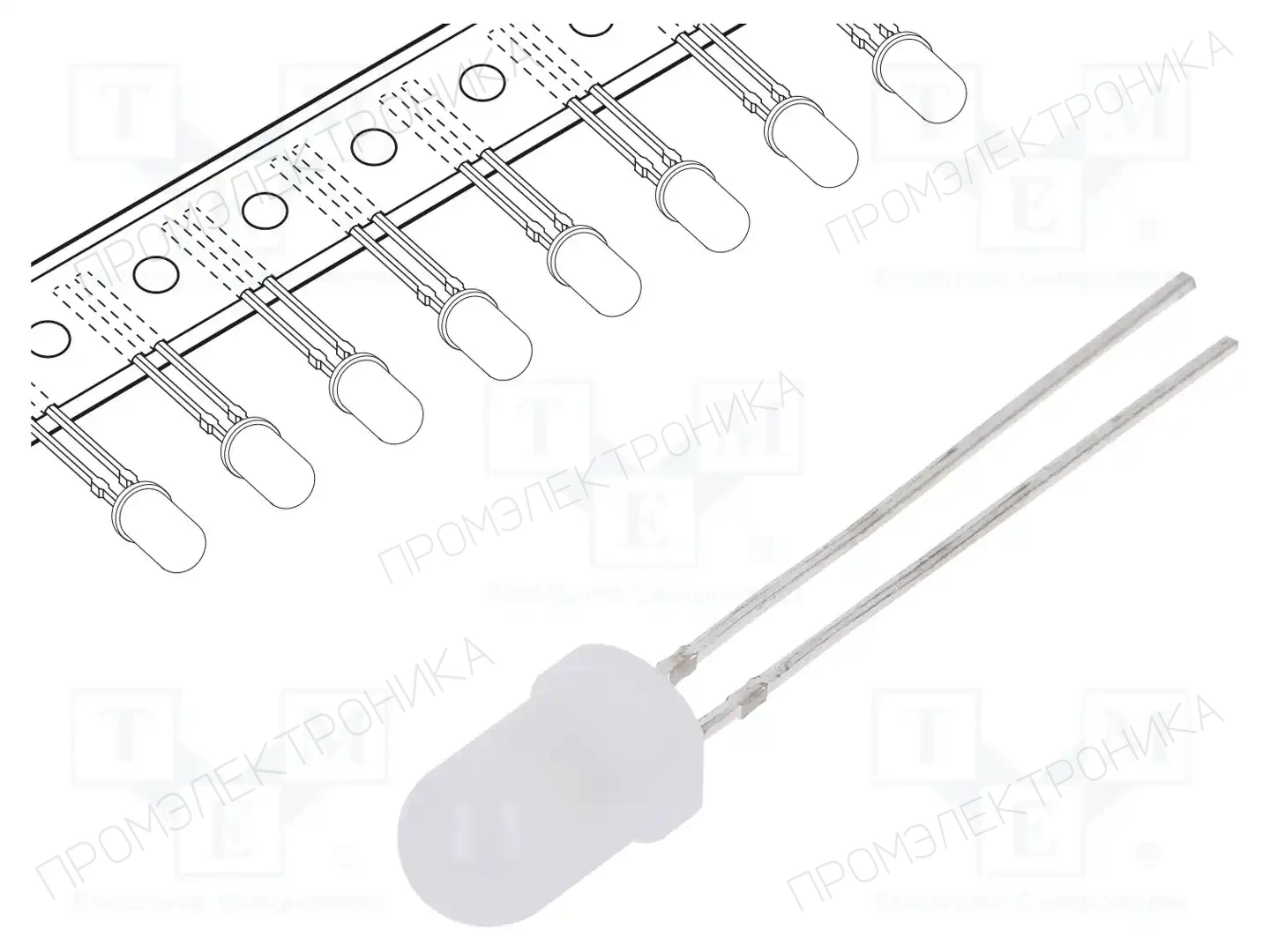 OPTOSUPPLY OSW5HA5A32A-T — Круглые светодиоды THT