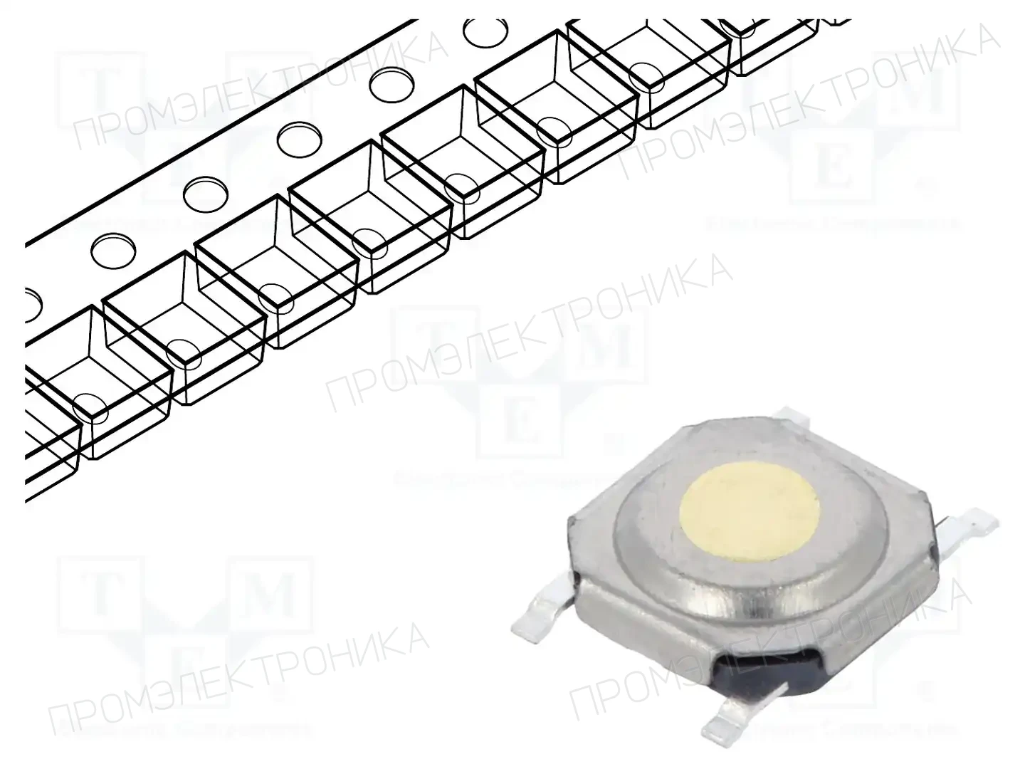 C&K PTS525SM08SMTR2 LFS — Микропереключатели TACT