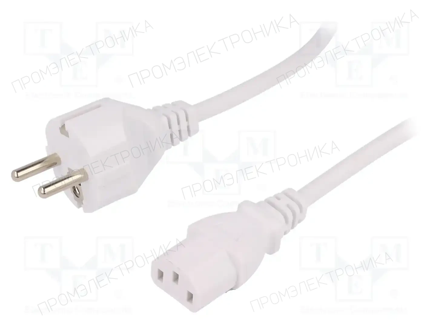 LIAN DUNG LT-312+501 H05VV-F 3X0.75 WHT 1.8M — Кабели питания компьютерные и универс