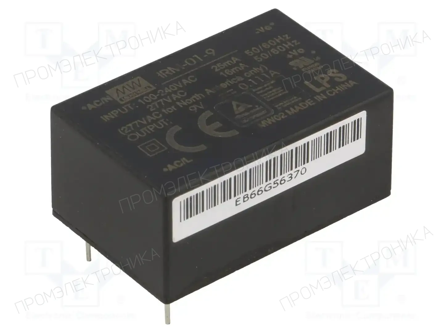 MEAN WELL IRM-01-9 — Преобразователи AC/DC для PCB