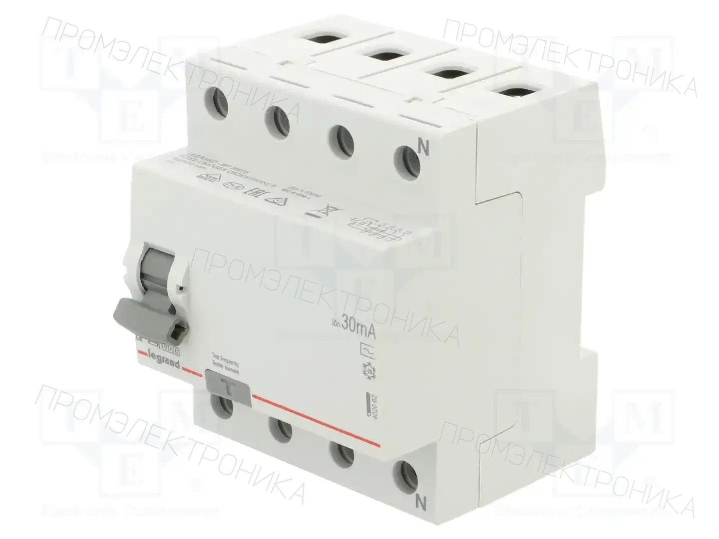LEGRAND RX3 4P 25A 30MA TYP AC — Дифференциальные выключатели