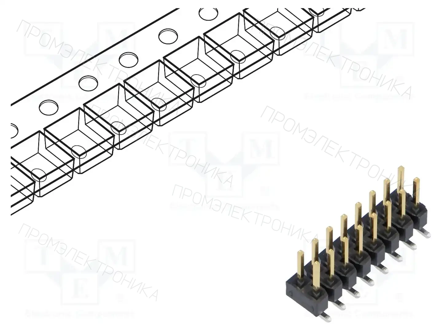 SAMTEC TSM-108-01-S-DV-P-TR — Разъeмы пластина - пластина