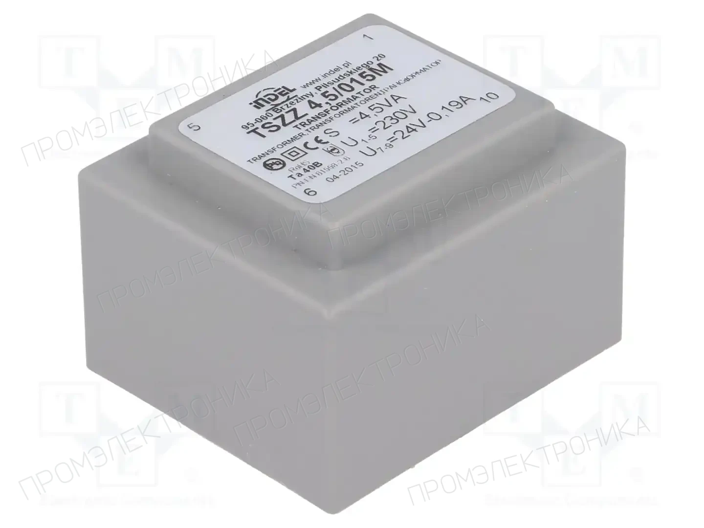 INDEL TSZZ4.5/015M — Трансформаторы PCB