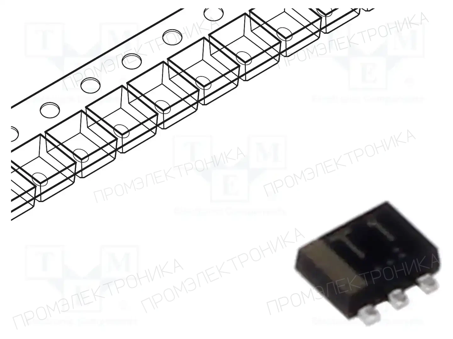 ROHM SEMICONDUCTOR EMT1T2R — Транзисторы PNP SMD