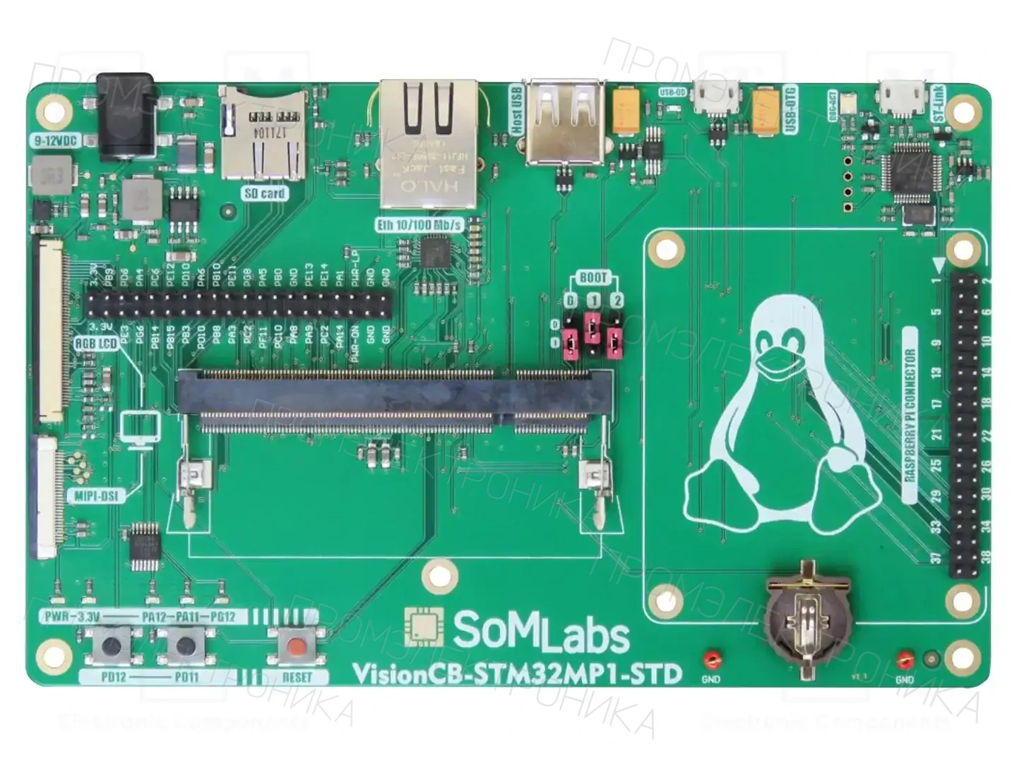 SOMLABS VISIONCB-STM32MP1-STD V.1.1 — Наборы пусковые для систем NXP