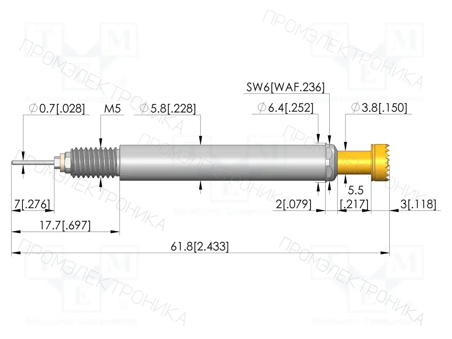 INGUN HSS-624 306 600 A 9002 M-51 — Измерительные щупы