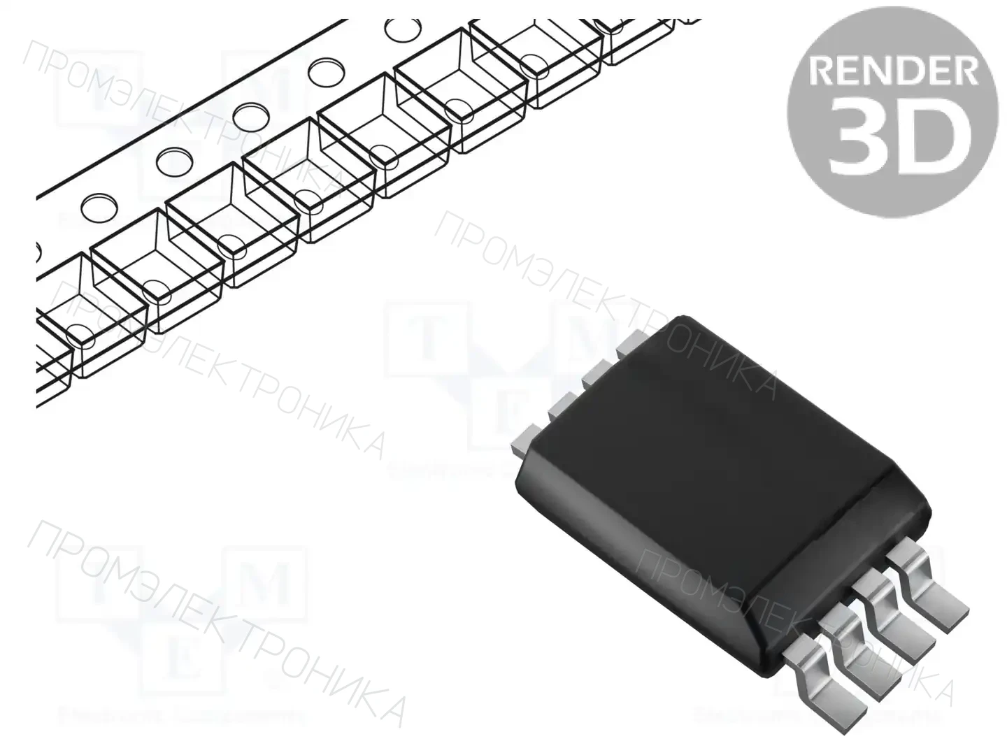 STMicroelectronics M24C01-RDW6TP — Памяти EEPROM последовательные