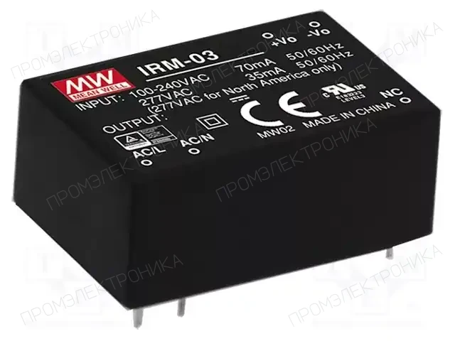MEAN WELL IRM-03-24 — Преобразователи AC/DC для PCB