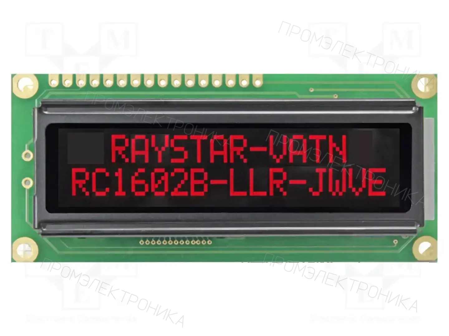 RAYSTAR OPTRONICS RC1602B-LLR-JWVE — Дисплеи LCD буквенно-цифровые