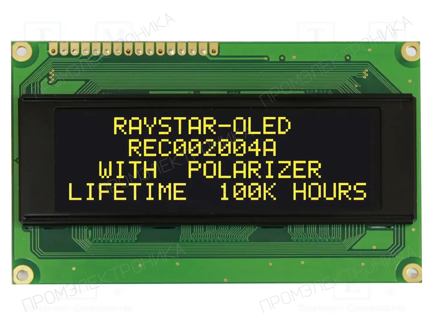 RAYSTAR OPTRONICS REC002004AYPP5N00100 — Дисплеи OLED буквенно-цифровые