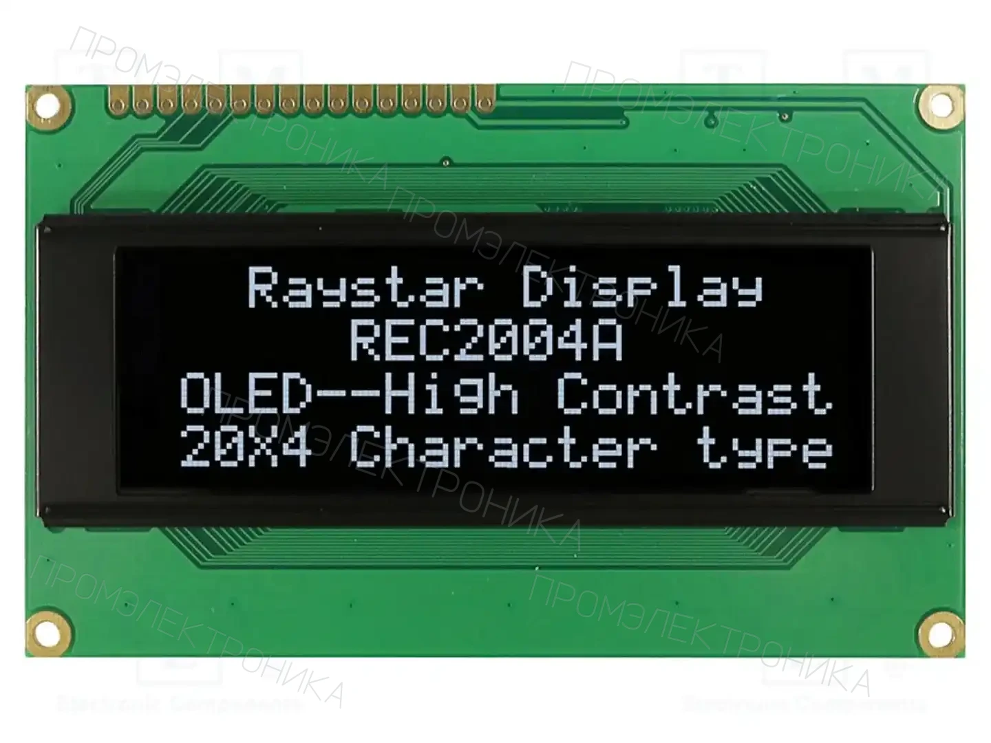 RAYSTAR OPTRONICS REC002004AWPP5N00100 — Дисплеи OLED буквенно-цифровые