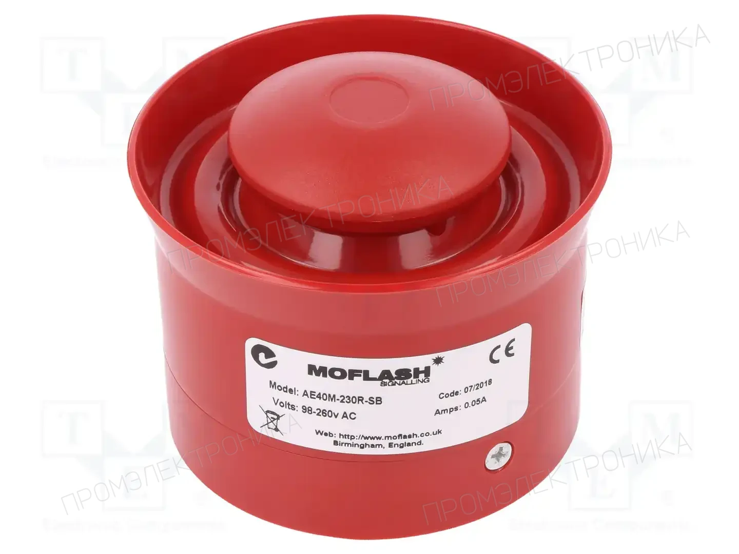 MOFLASH SIGNALLING AE40M-230R-SB — Сигнализаторы звуковые