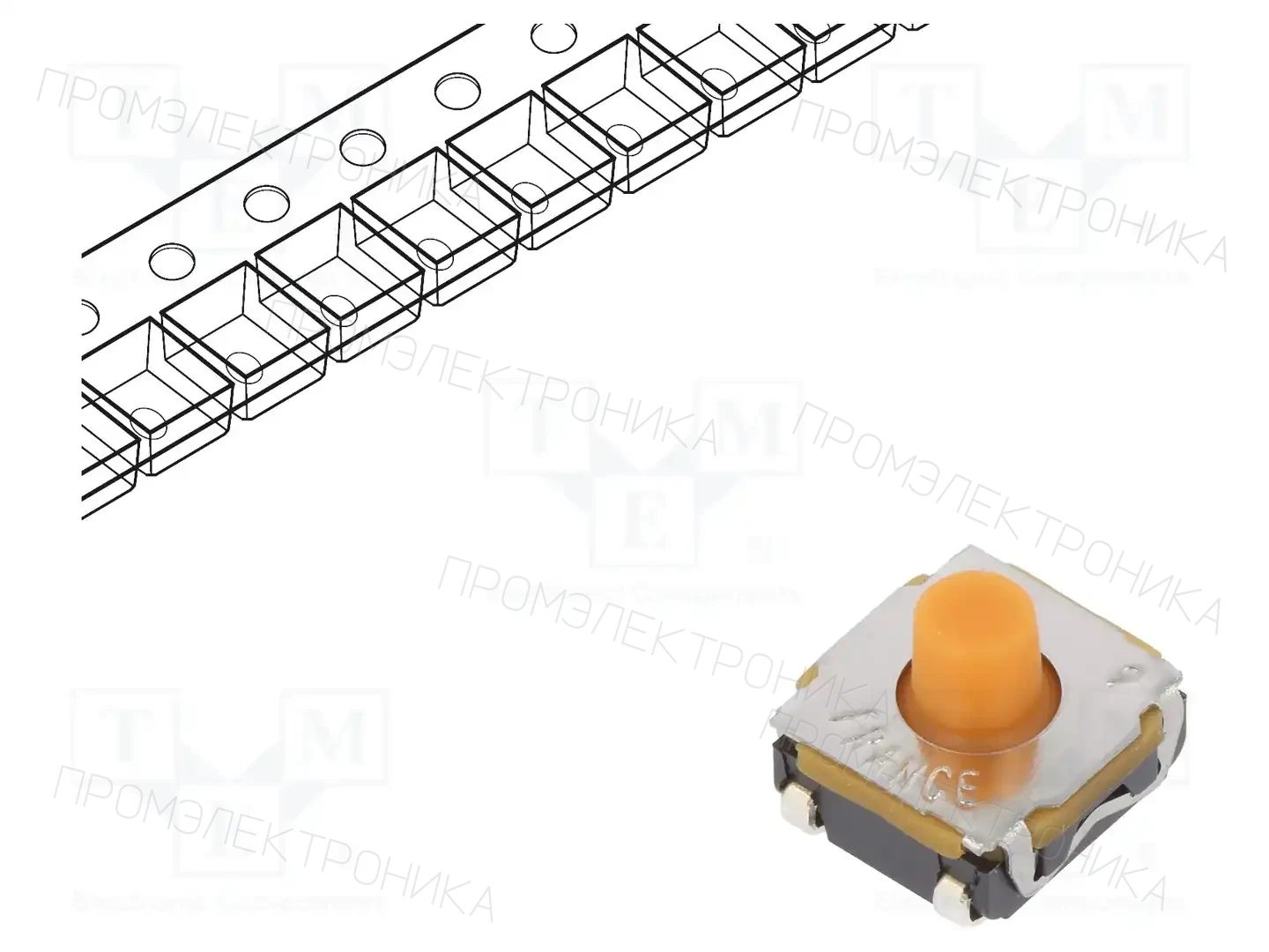 C&K KSC422J 70 SH LFS — Микропереключатели TACT