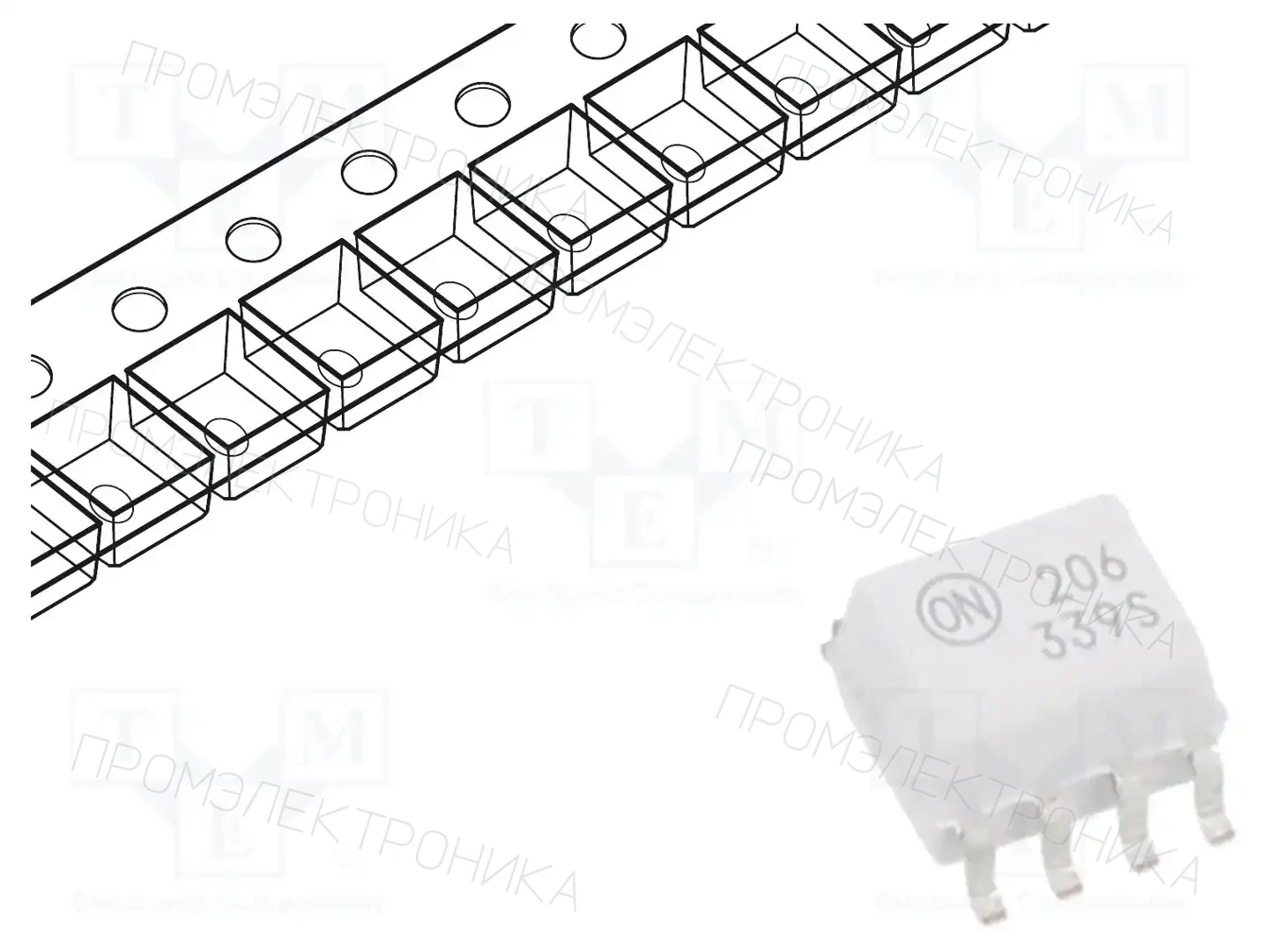 onsemi MOC206R2M — Оптроны – аналоговый выход