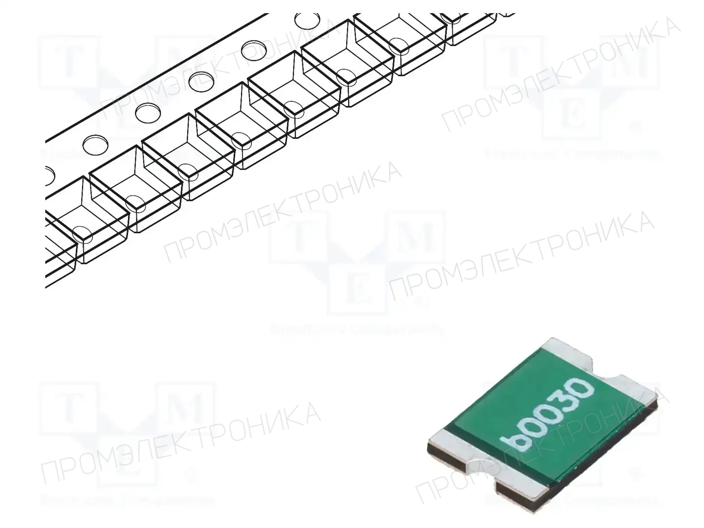 BEL FUSE 0ZCF0030FF2C — Предохранители полимерные SMD