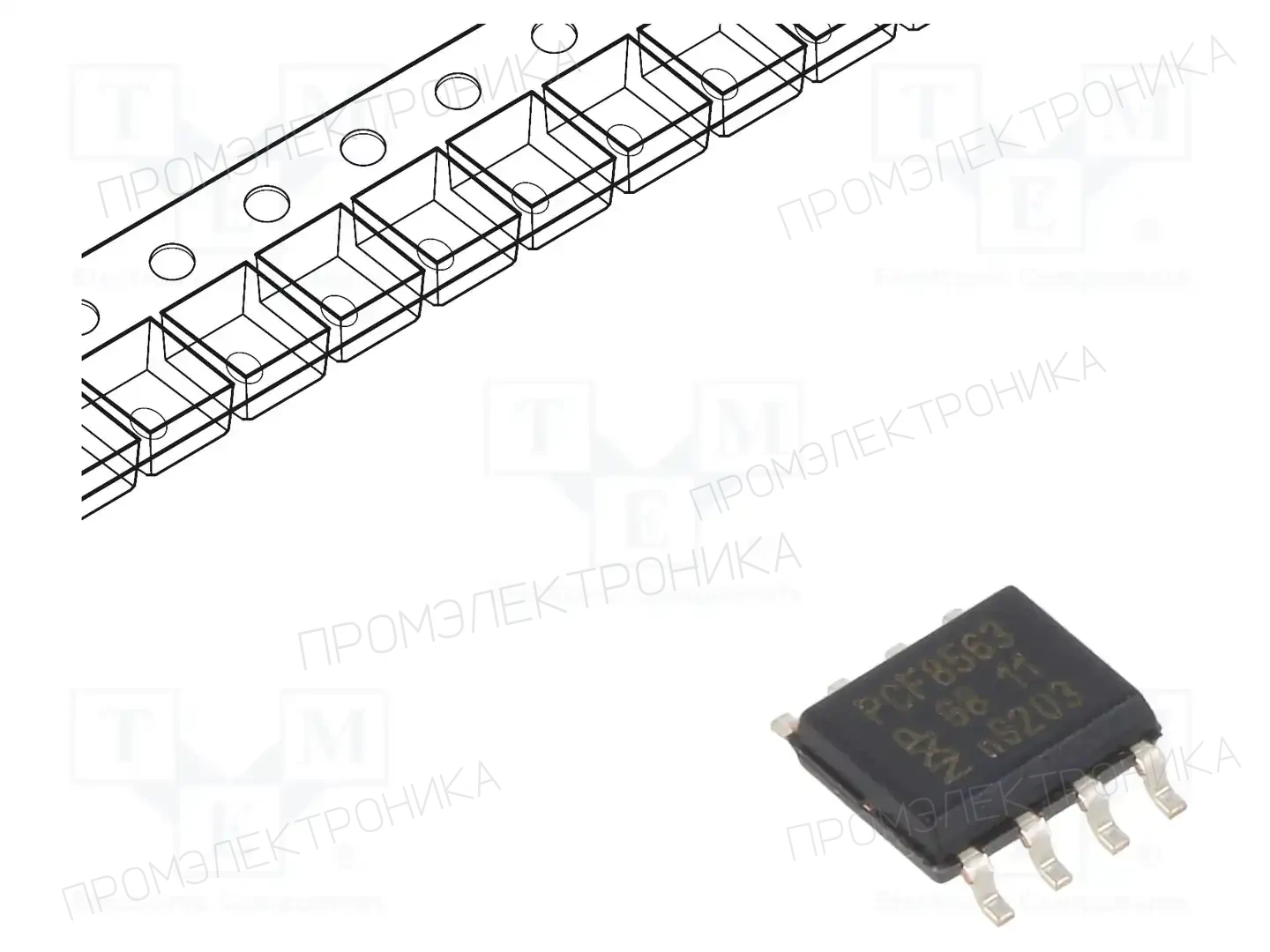 NXP PCF8563T/5,518 — Микросхемы RTC
