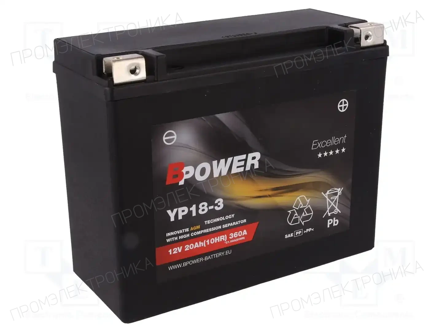 BPOWER YP18-3 — Аккумуляторы кислотные