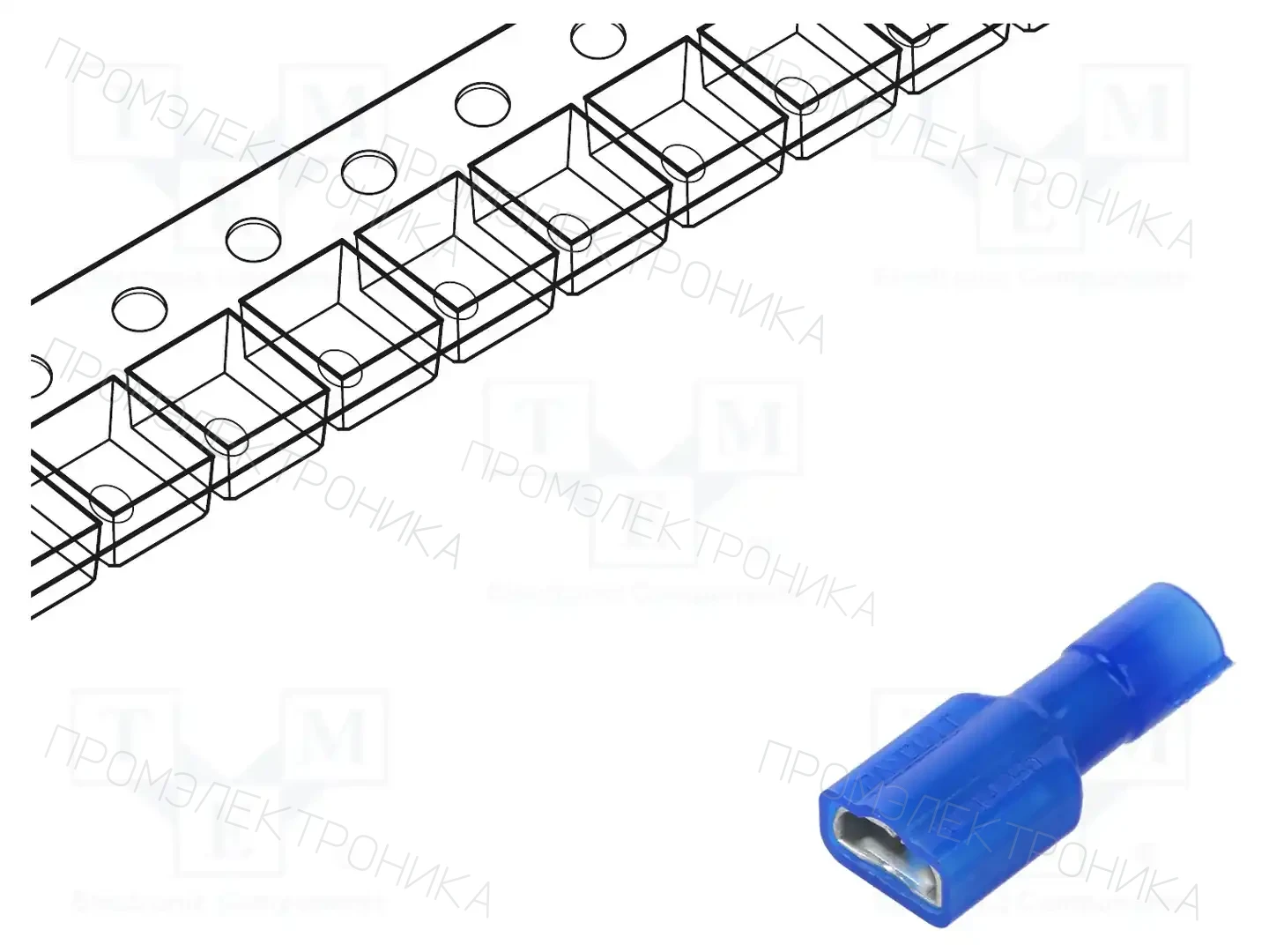 PANDUIT DNF14-250FIB-3K — Изолированные коннекторы