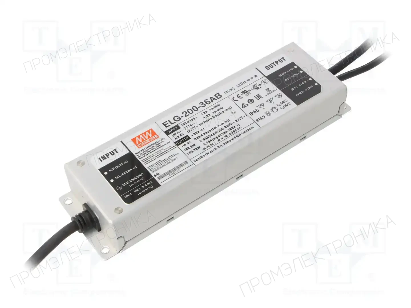 MEAN WELL ELG-200-36AB — Блоки питания для LED