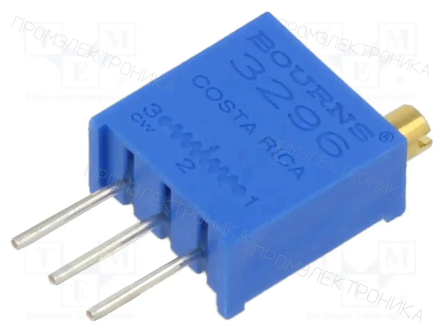 BOURNS 3296W-1-500LF — Потенциометры THT многооборотные 3/8 дм